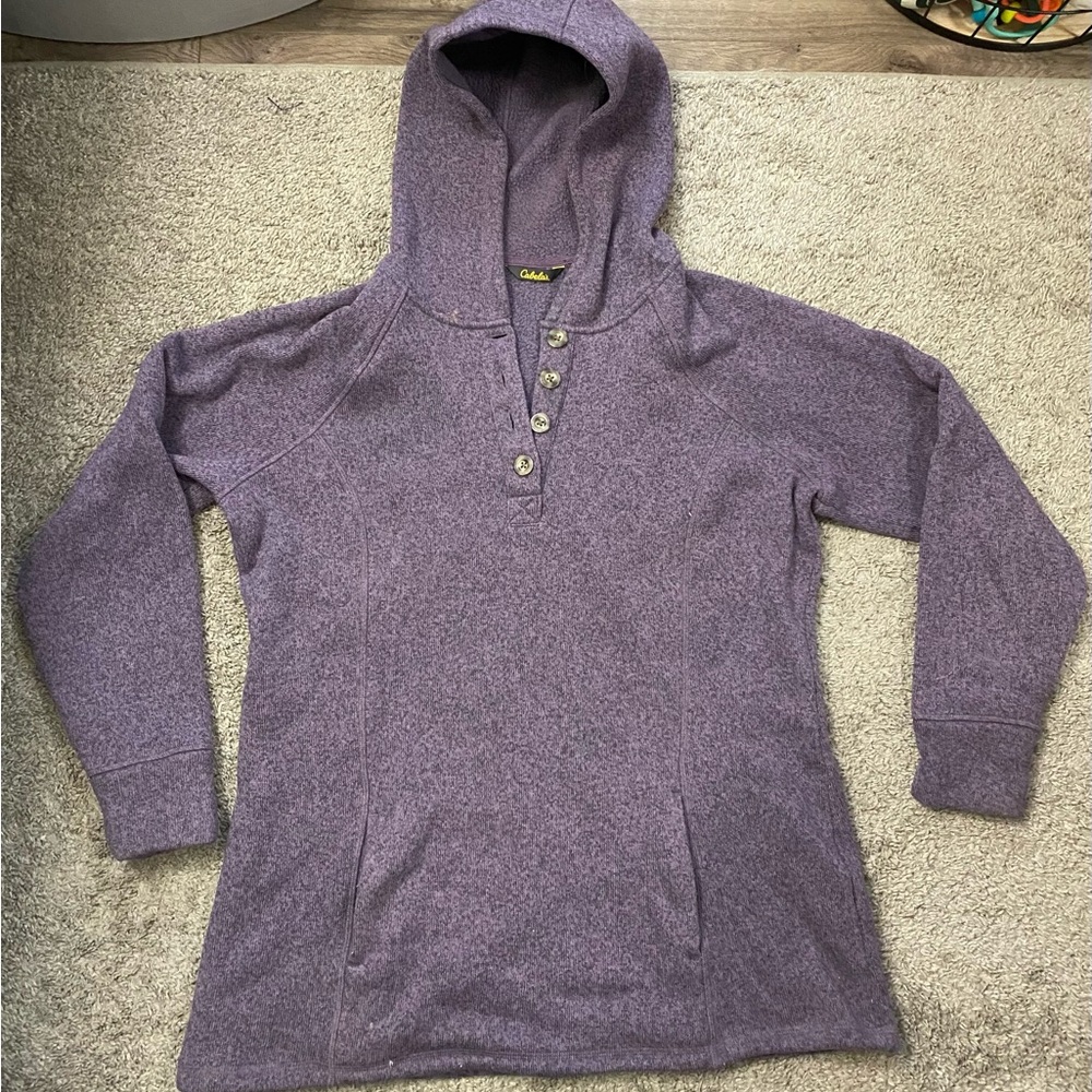 Cabela's Heathered Purple Hooded Pullover